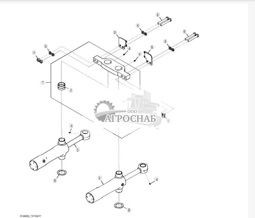 Сухарь цилиндра поворота ( 